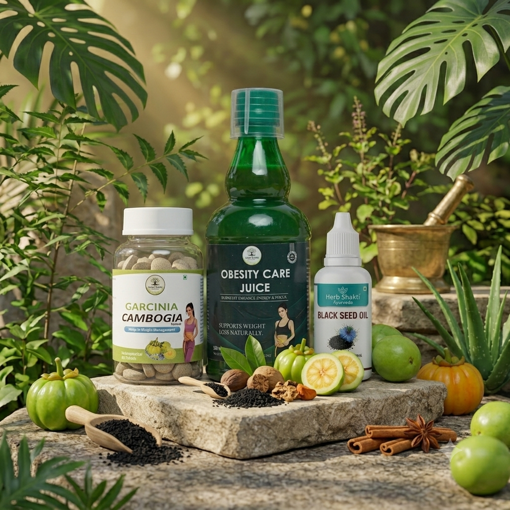 Garcinia Cambogia, Obesity Care Juice & Black Seed (Kalonji) Oil