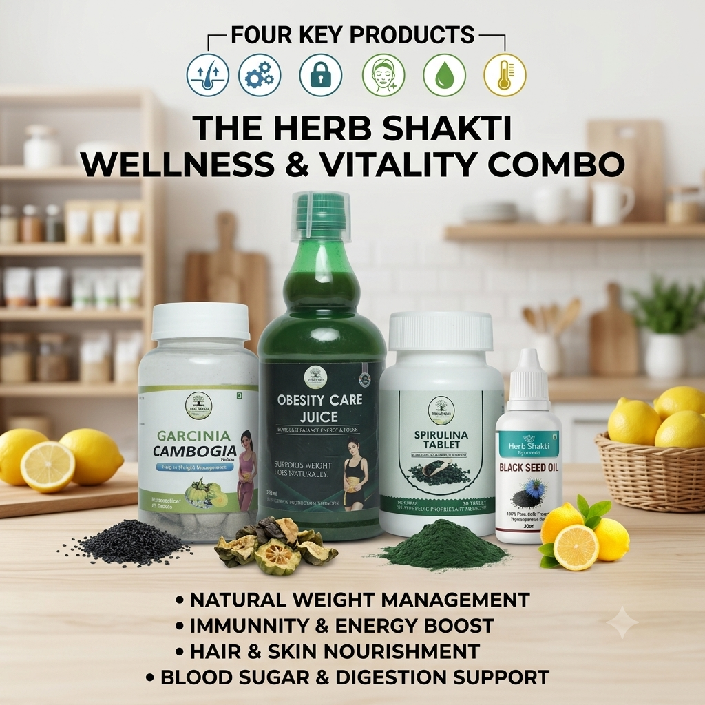 Ayurvedic Kit for Weight Loss, Immunity, Gut Health & Skin Nourishment